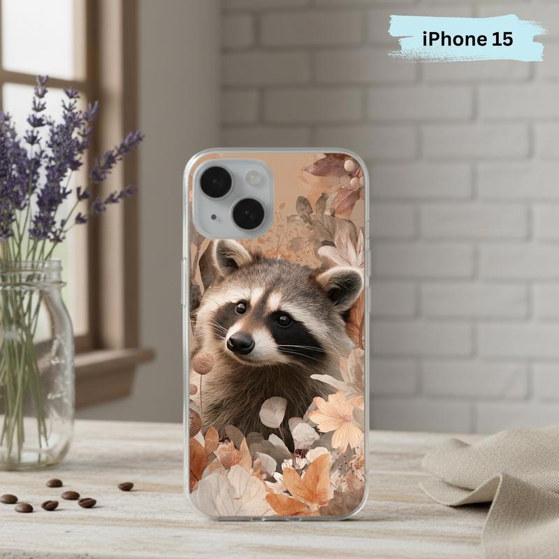 Hippy Sarcastic Raccoon Forest Aura Phone Case IPhone