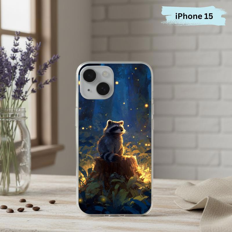 Magical Woodland Raccoon Phone Case IPhone Magical Woodland Raccoon Phone Case IPhone