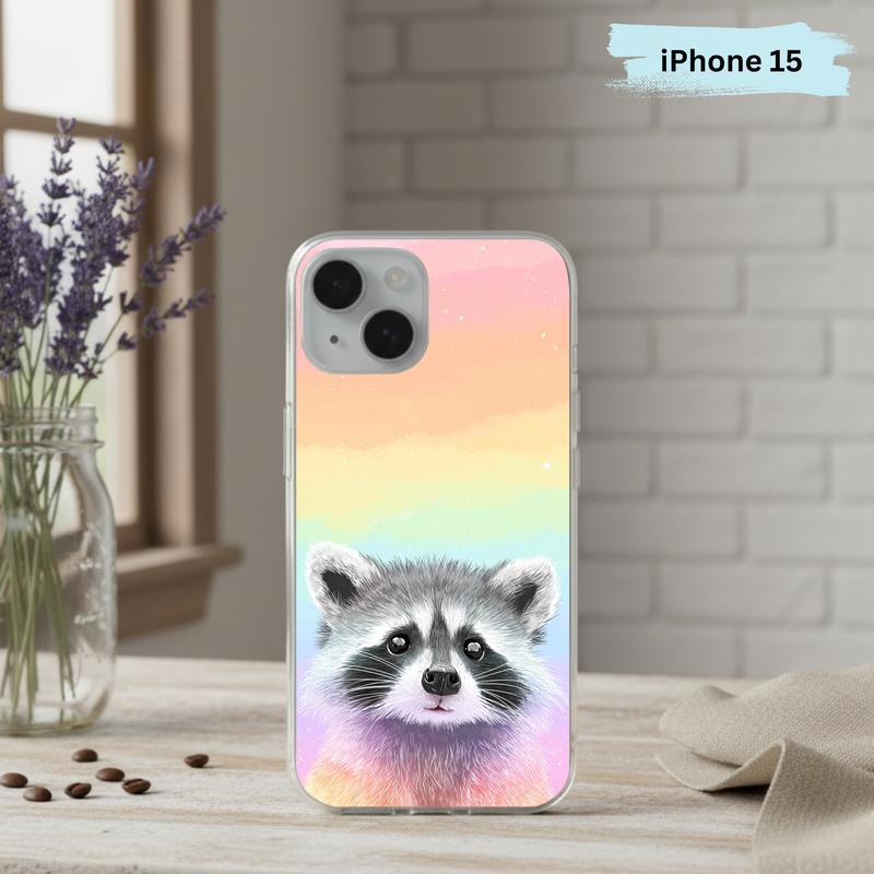 Pastel Rainbow Baby Raccoon Joy – Rainbow Raccoon Phone Case IPhone Pastel Rainbow Baby Raccoon Joy – Rainbow Raccoon Phone Case IPhone