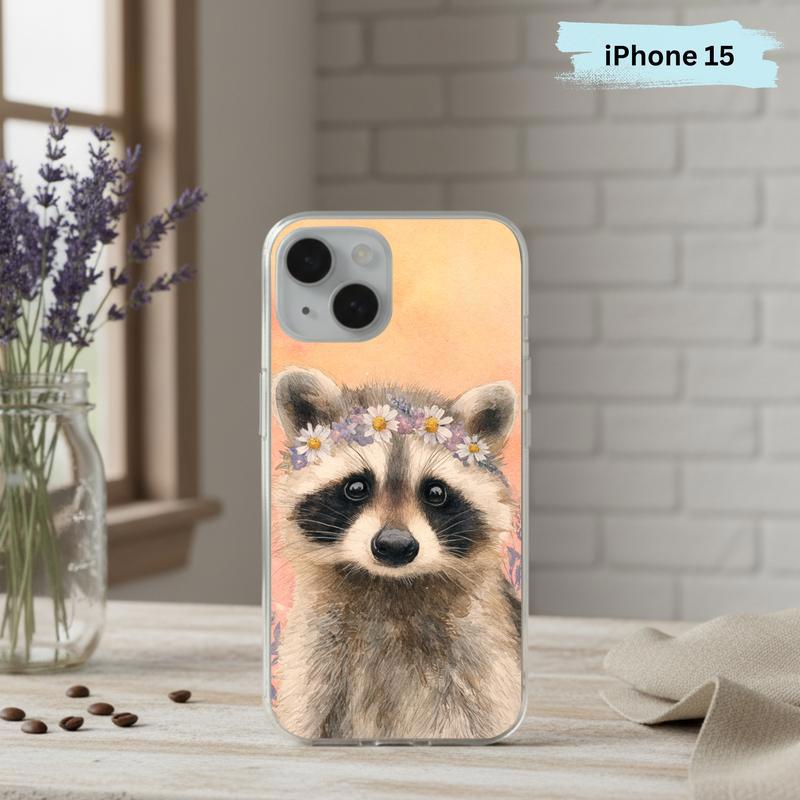 Soft Hippy Baby Raccoon Phone Case IPhone