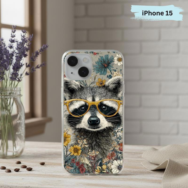 Vintage Peace Hippy Meme Raccoon Phone Case IPhone Vintage Peace Hippy Meme Raccoon Phone Case IPhone