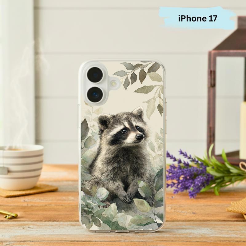 Baby Raccoon Soft Forest Watercolor Phone Case IPhone - Raccsy