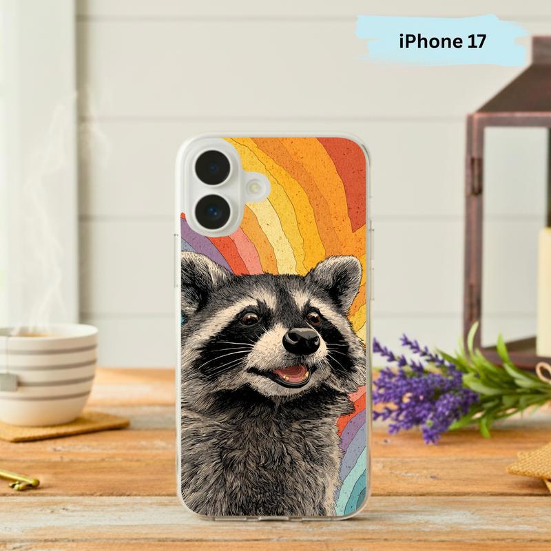 Big Groovy Meme Raccoon Phone Case IPhone - Raccsy