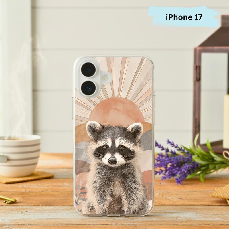 Boho Sunburst Baby Raccoon Phone Case IPhone - Raccsy