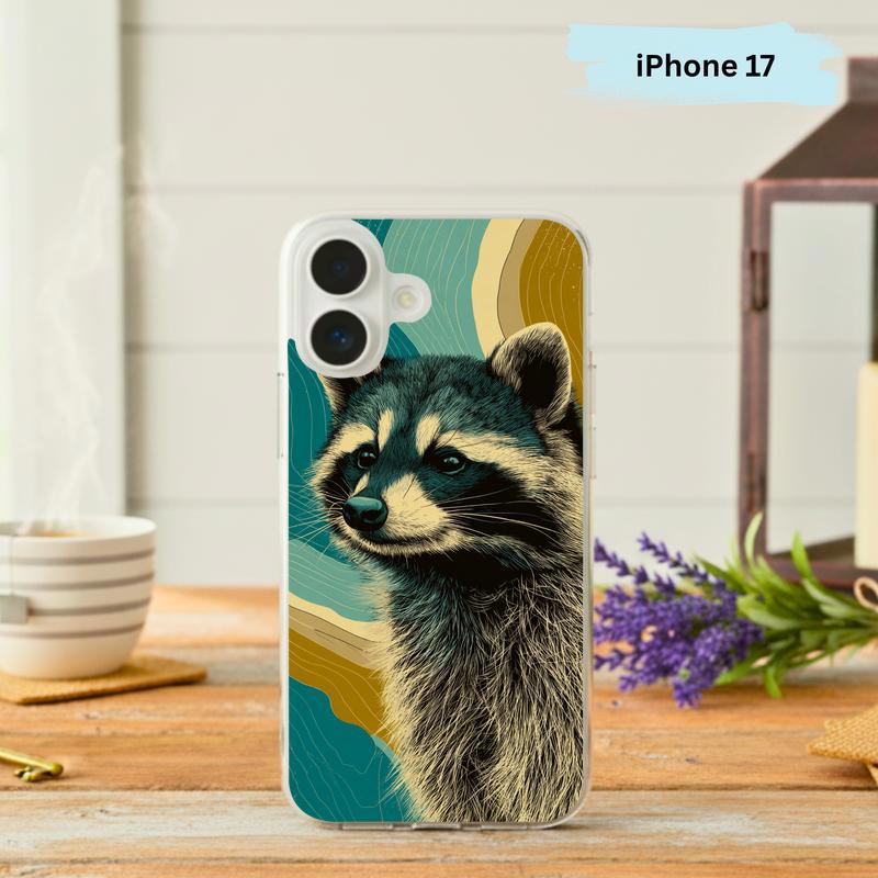 Cute Retro Wave Meme Raccoon Phone Case IPhone - Raccsy