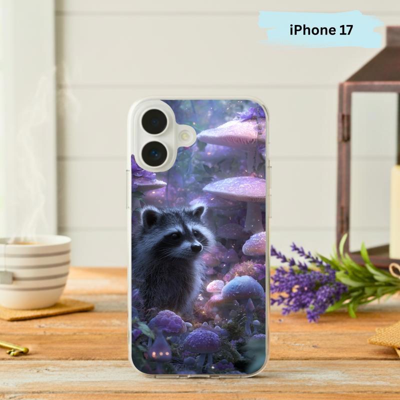 Dreamy Magical Woodland Raccoon Phone Case IPhone - Raccsy