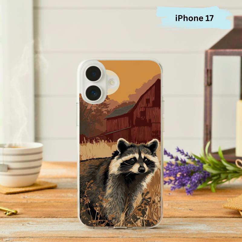 Farmhouse Barn Sarcastic Raccoon Phone Case IPhone - Raccsy