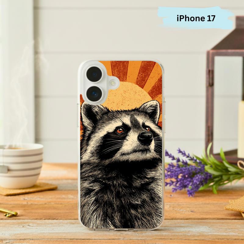 Giant Sarcastic Meme Raccoon Retro Phone Case IPhone - Raccsy