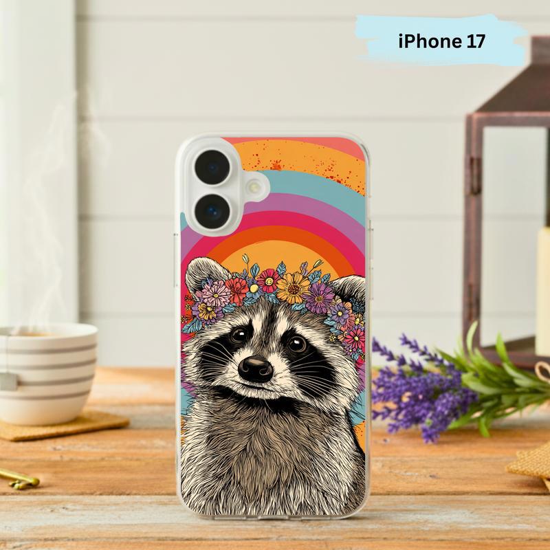 Hippy Country Peace Vintage Southern Raccoon Phone Case IPhone - Raccsy