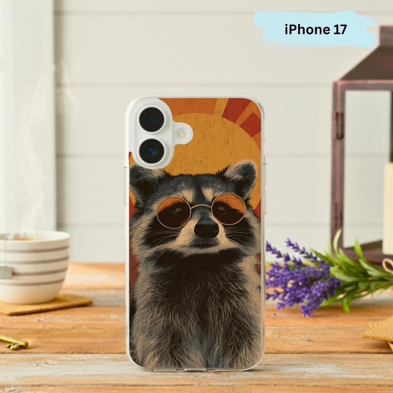 Hippy Groovy Bandit Vintage Southern Raccoon Phone Case IPhone - Raccsy