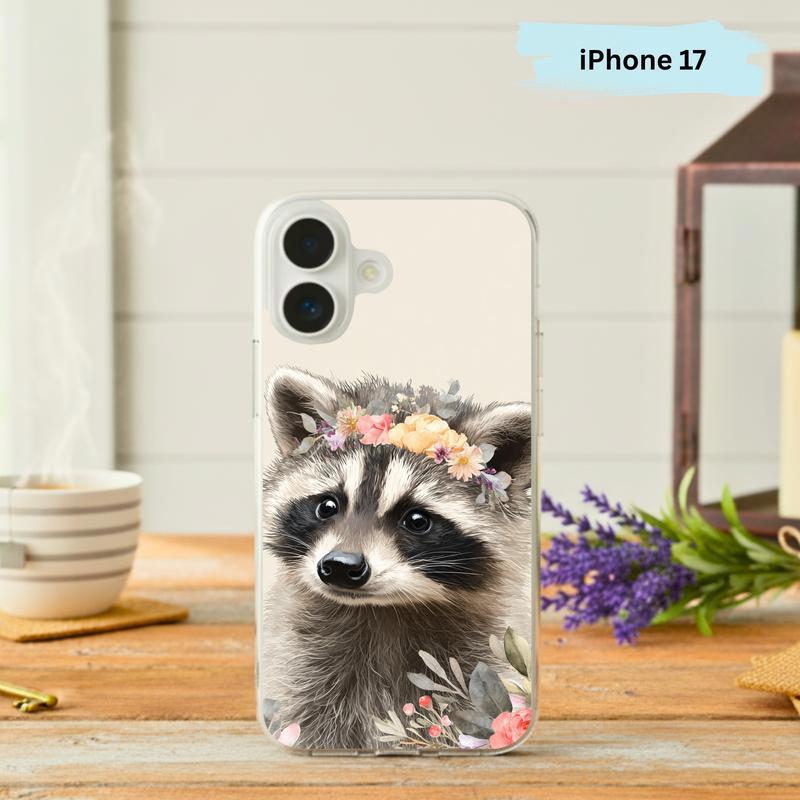 Hippy Petal Baby Raccoon Phone Case IPhone - Raccsy
