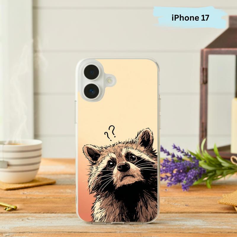 Meme Raccoon, Confused Raccoon Energy Funny Phone Case IPhone - Raccsy