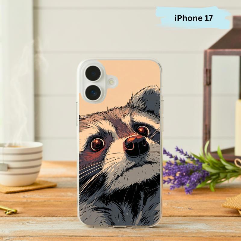 Meme Raccoon Face Phone Case IPhone - Raccsy