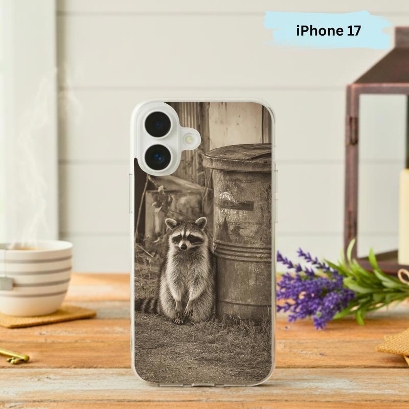 Old Vintage Trashy Raccoon Country Road Phone Case IPhone - Raccsy
