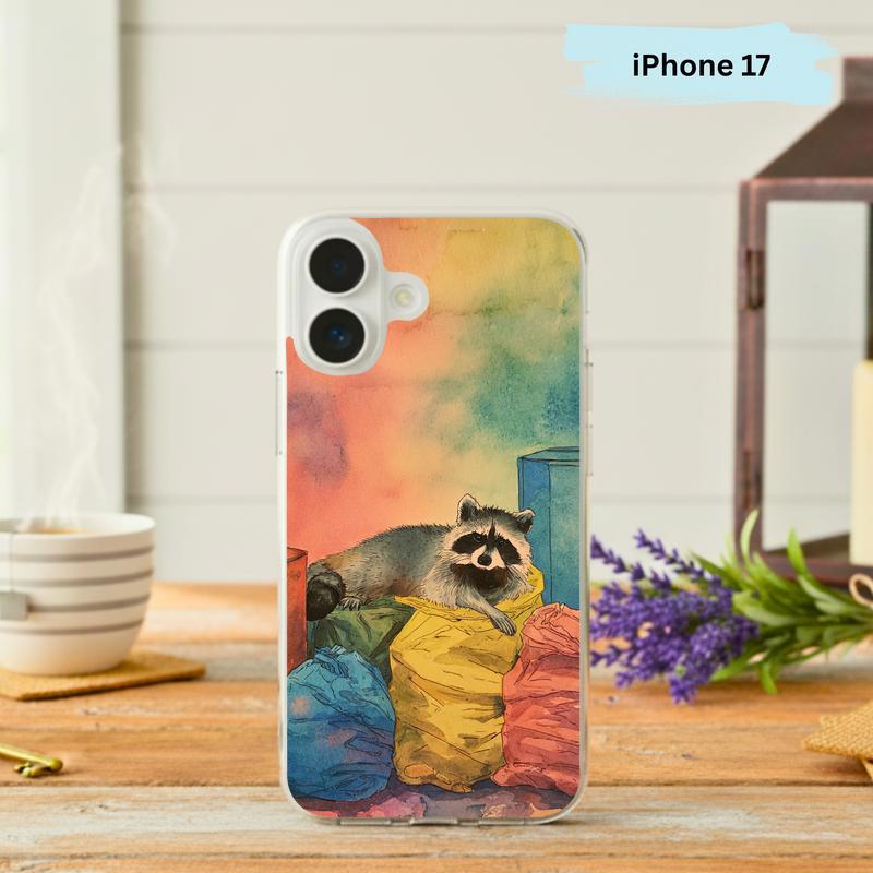 Peace & Love Retro Meme Raccoon Phone Case IPhone - Raccsy