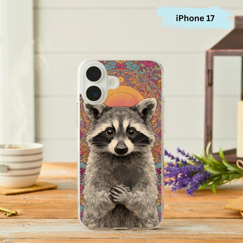 Peace & Love Vintage Meme Raccoon Phone Case IPhone - Raccsy