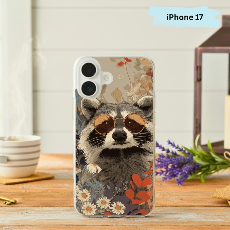 Peaceful Hippy Meme Raccoon Phone Case IPhone - Raccsy