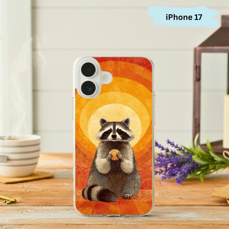 Raccoon Cookie Flower Aura Phone Case IPhone - Raccsy