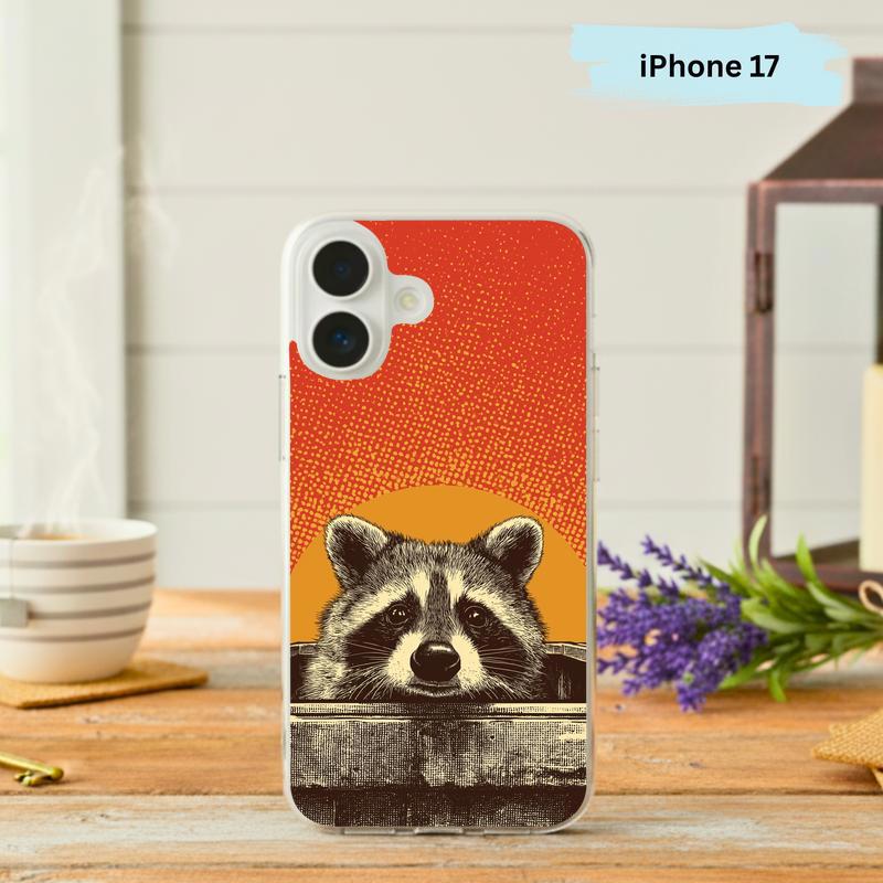 Trashy Raccoon Vintage Dumpster Peek Phone Case IPhone - Raccsy
