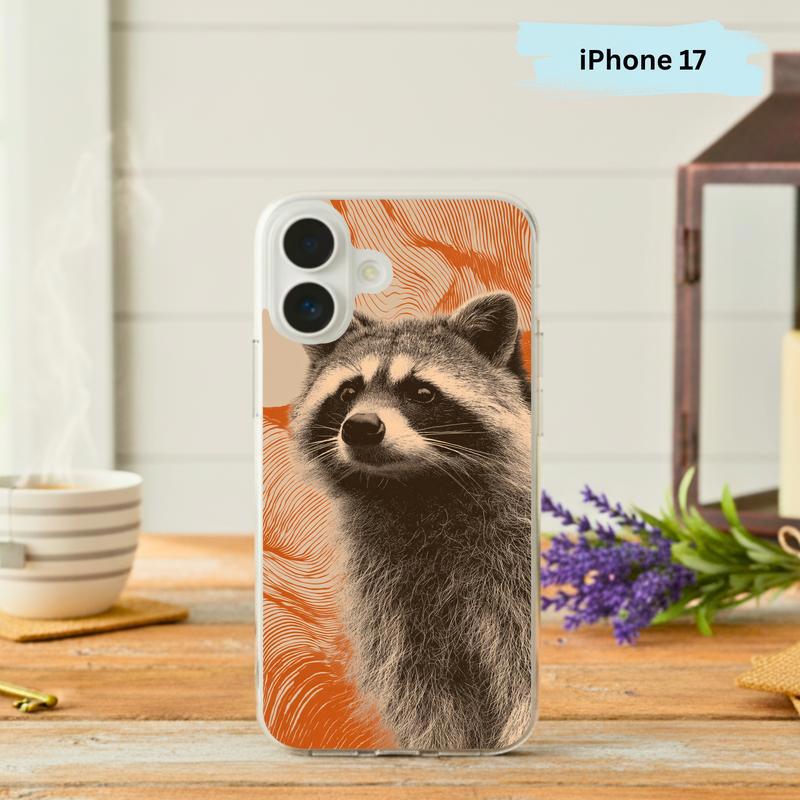Vintage Retro Meme Raccoon With Wavy Vibes Only Phone Case IPhone - Raccsy