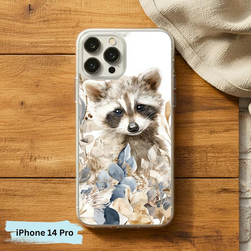 Baby Raccoon Boho Garden Soft Phone Case IPhone