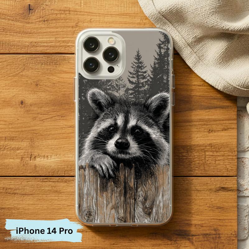 Farmhouse Woodland Sarcastic Raccoon Mood Phone Case IPhone