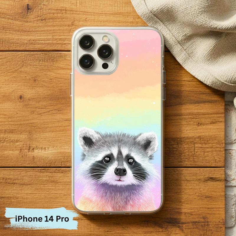 Pastel Rainbow Baby Raccoon Joy – Rainbow Raccoon Phone Case IPhone Pastel Rainbow Baby Raccoon Joy – Rainbow Raccoon Phone Case IPhone