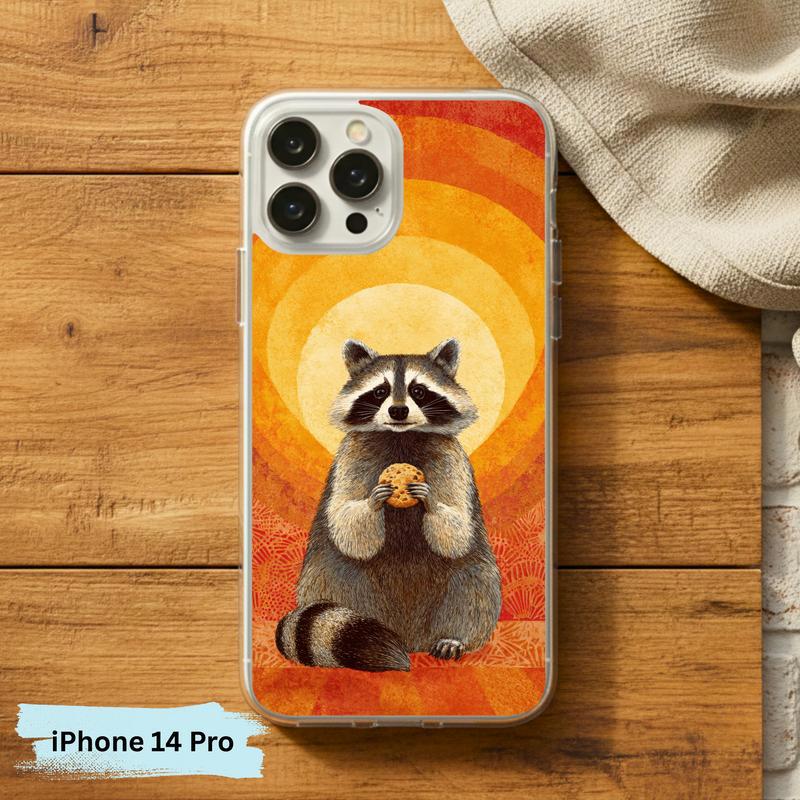 Raccoon Cookie Flower Aura Phone Case IPhone Raccoon Cookie Flower Aura Phone Case IPhone