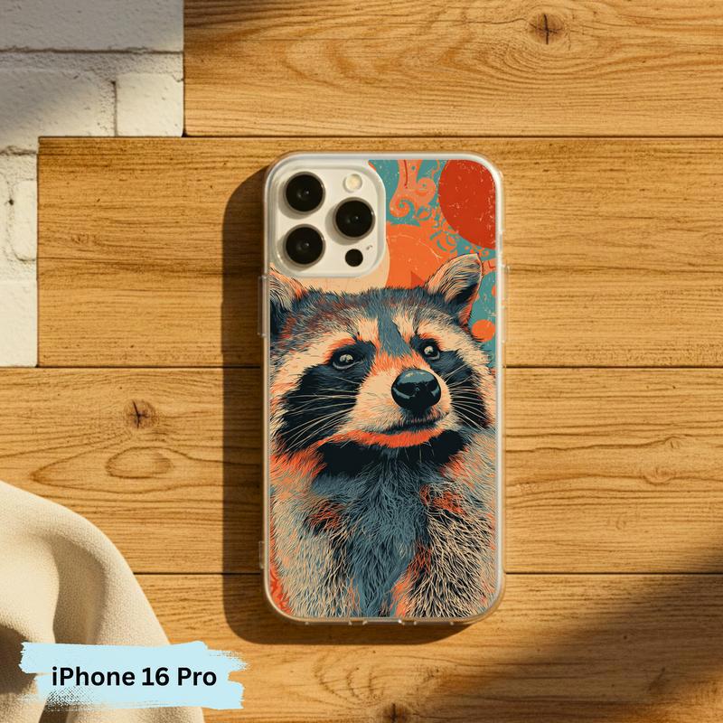 Hippy Meme Raccoon Groovy Smirk Phone Case IPhone Hippy Meme Raccoon Groovy Smirk Phone Case IPhone