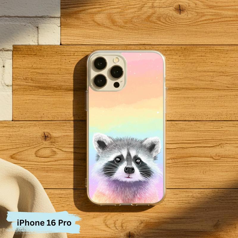 Pastel Rainbow Baby Raccoon Joy – Rainbow Raccoon Phone Case IPhone Pastel Rainbow Baby Raccoon Joy – Rainbow Raccoon Phone Case IPhone