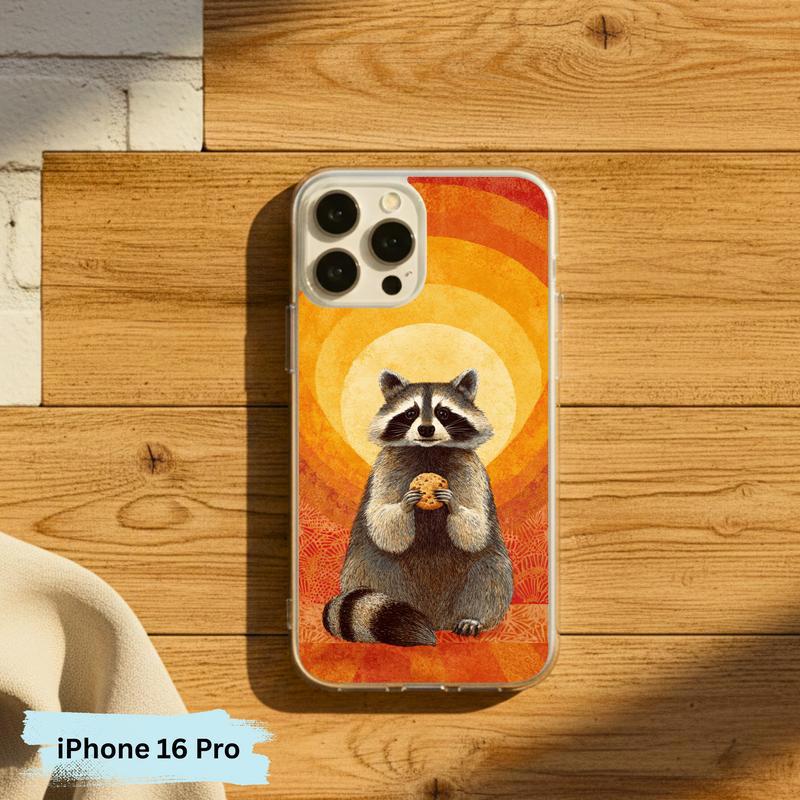 Raccoon Cookie Flower Aura Phone Case IPhone Raccoon Cookie Flower Aura Phone Case IPhone