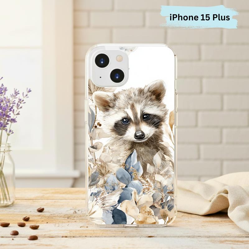 Baby Raccoon Boho Garden Soft Phone Case IPhone