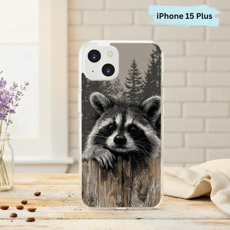 Farmhouse Woodland Sarcastic Raccoon Mood Phone Case IPhone