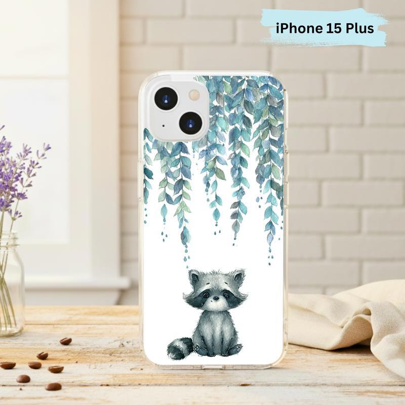 Forest Rain Baby Raccoon Phone Case IPhone