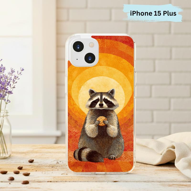 Raccoon Cookie Flower Aura Phone Case IPhone Raccoon Cookie Flower Aura Phone Case IPhone