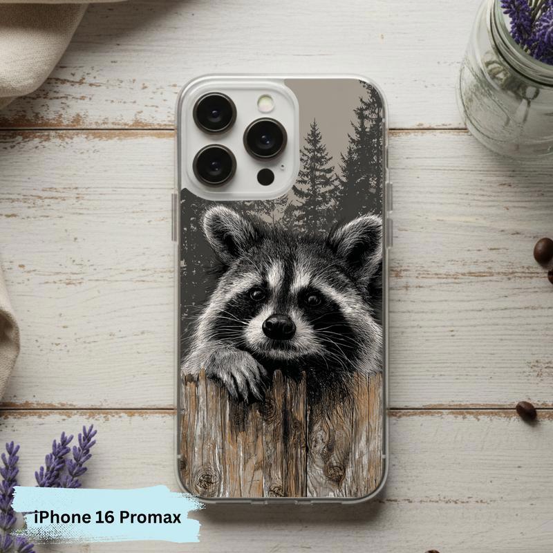 Farmhouse Woodland Sarcastic Raccoon Mood Phone Case IPhone