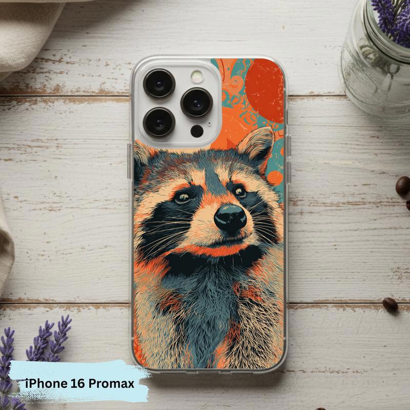 Hippy Meme Raccoon Groovy Smirk Phone Case IPhone Hippy Meme Raccoon Groovy Smirk Phone Case IPhone