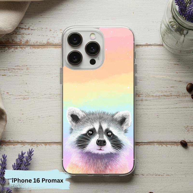Pastel Rainbow Baby Raccoon Joy – Rainbow Raccoon Phone Case IPhone Pastel Rainbow Baby Raccoon Joy – Rainbow Raccoon Phone Case IPhone