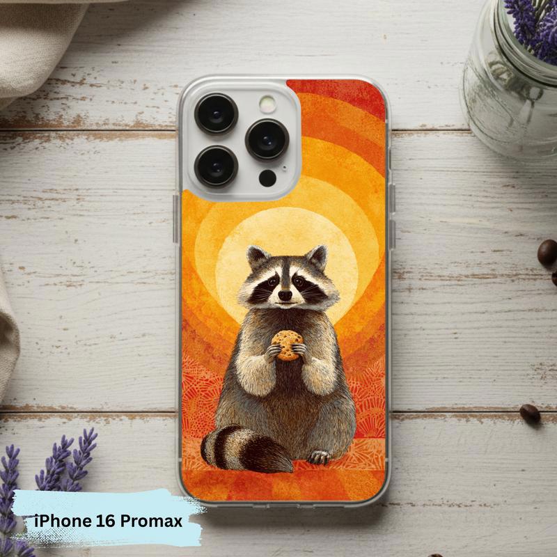 Raccoon Cookie Flower Aura Phone Case IPhone Raccoon Cookie Flower Aura Phone Case IPhone