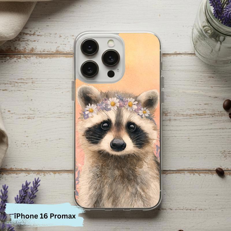 Soft Hippy Baby Raccoon Phone Case IPhone