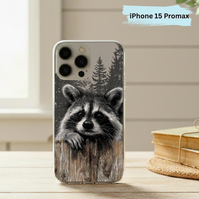 Farmhouse Woodland Sarcastic Raccoon Mood Phone Case IPhone
