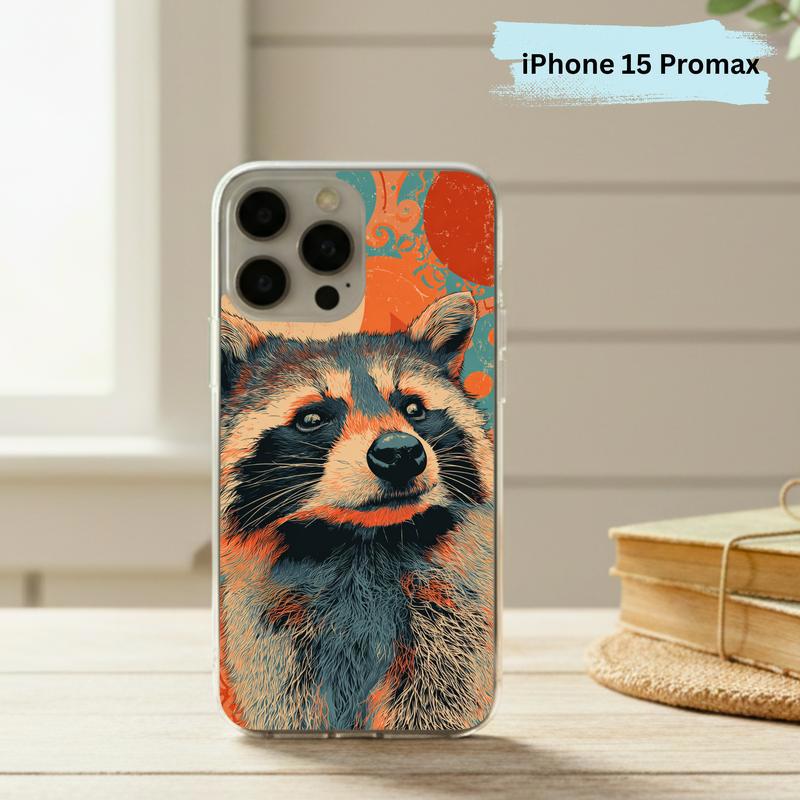 Hippy Meme Raccoon Groovy Smirk Phone Case IPhone Hippy Meme Raccoon Groovy Smirk Phone Case IPhone