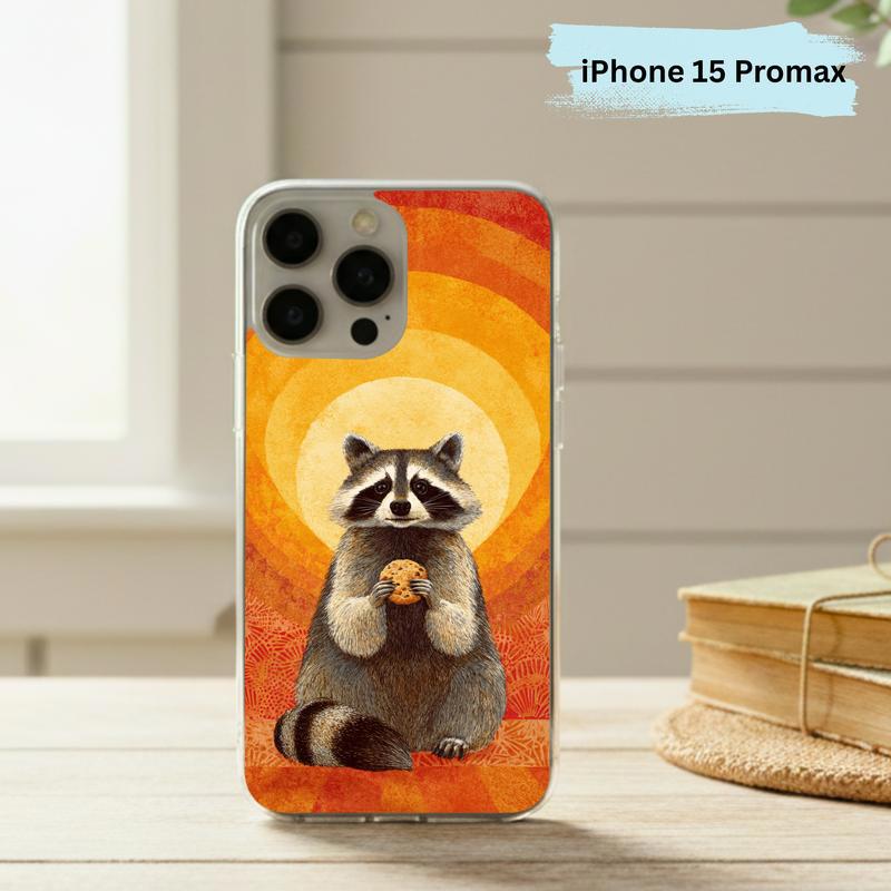 Raccoon Cookie Flower Aura Phone Case IPhone Raccoon Cookie Flower Aura Phone Case IPhone
