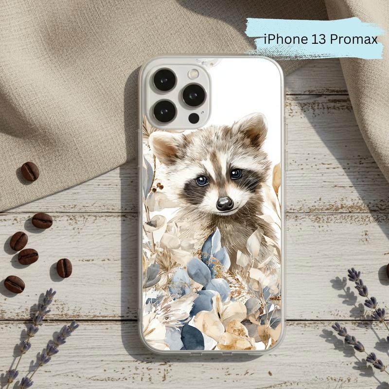 Baby Raccoon Boho Garden Soft Phone Case IPhone
