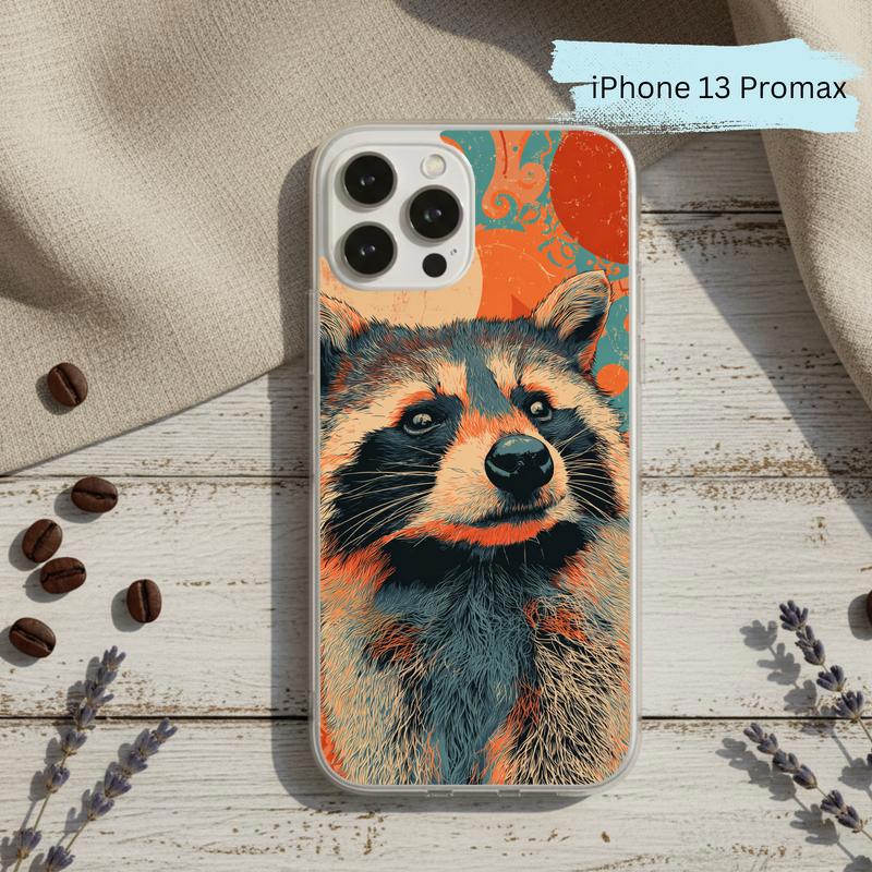 Hippy Meme Raccoon Groovy Smirk Phone Case IPhone Hippy Meme Raccoon Groovy Smirk Phone Case IPhone