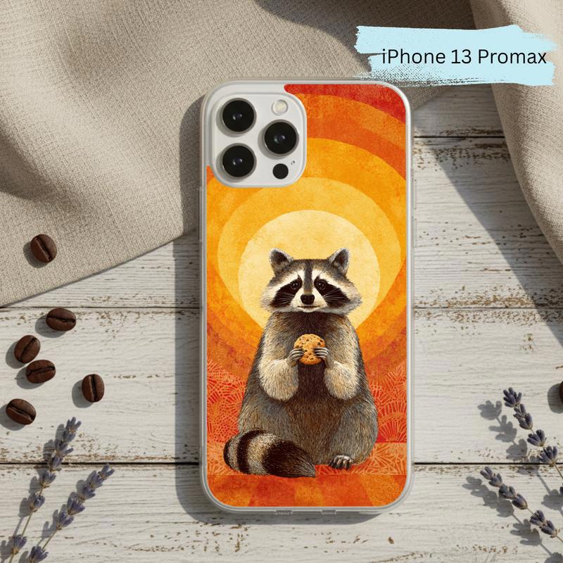 Raccoon Cookie Flower Aura Phone Case IPhone Raccoon Cookie Flower Aura Phone Case IPhone