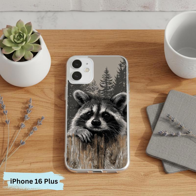 Farmhouse Woodland Sarcastic Raccoon Mood Phone Case IPhone