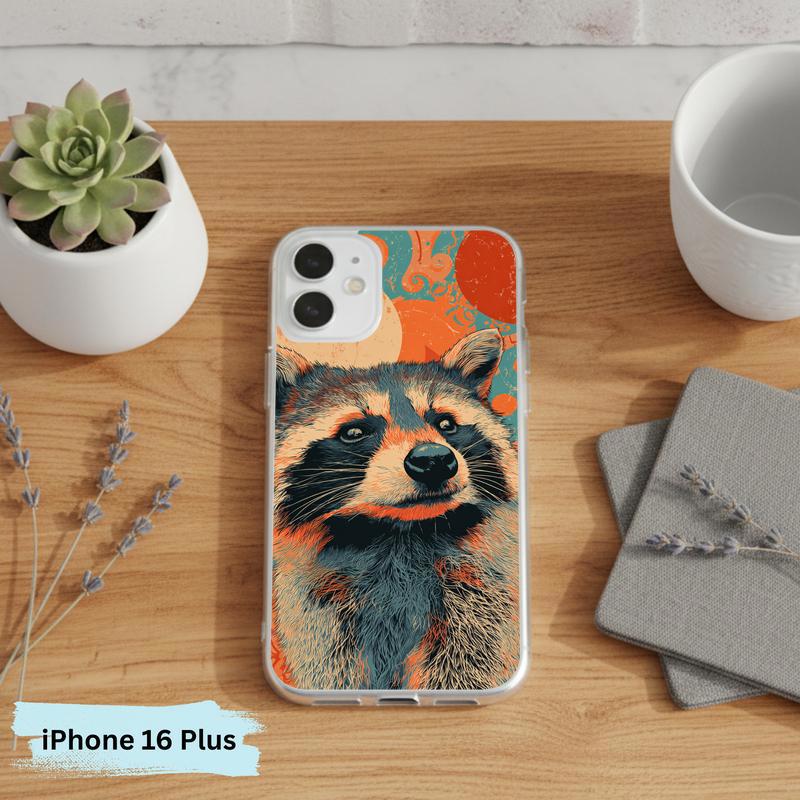 Hippy Meme Raccoon Groovy Smirk Phone Case IPhone Hippy Meme Raccoon Groovy Smirk Phone Case IPhone