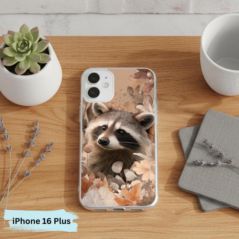 Hippy Sarcastic Raccoon Forest Aura Phone Case IPhone