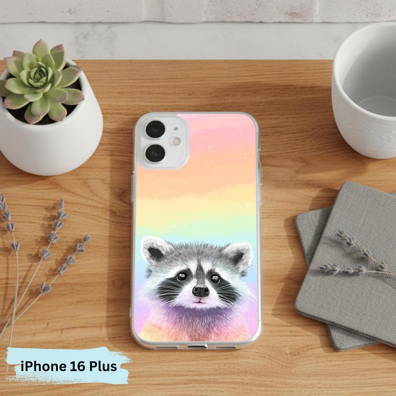 Pastel Rainbow Baby Raccoon Joy – Rainbow Raccoon Phone Case IPhone Pastel Rainbow Baby Raccoon Joy – Rainbow Raccoon Phone Case IPhone